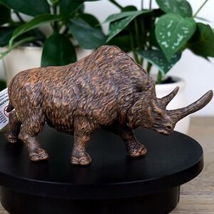 Woolly Rhinoceros Figure - Hand Painted & Collectible Toy Figurine - NEW Papo